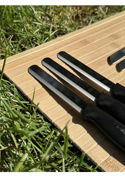 12 Parça Siyah Set 6 Meyve Bıçağı+3 Sebze Bıçağı+3 Ava Bıçak indirimleri