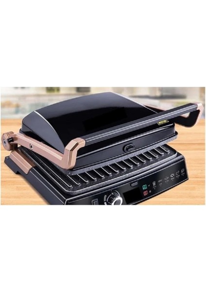 Granite Tost Makinesi Büyük, Siyah, Pratik ve Şık Tasarım