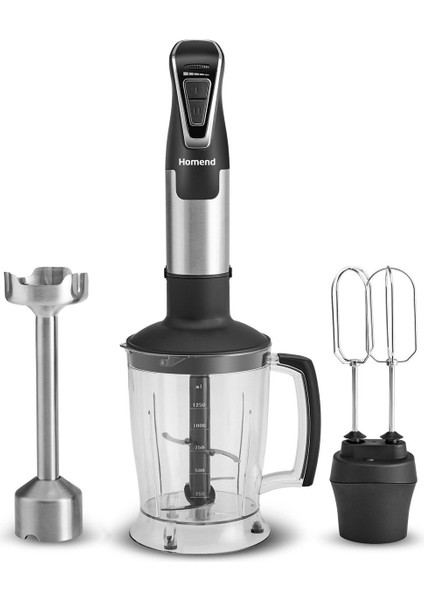 Paslanmaz Çift Bıçaklı Büyük Hızlı Blender Seti, Siyah Renk fırsatları
