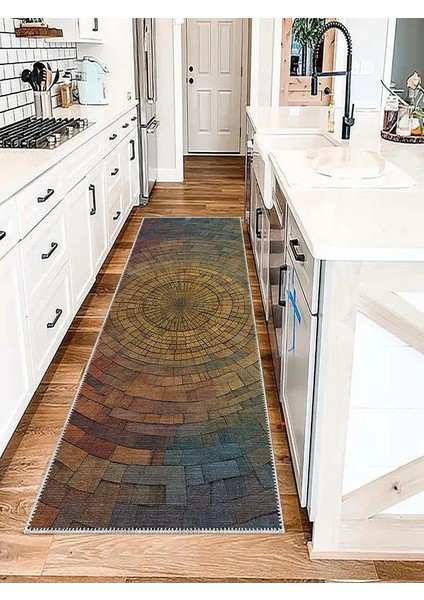 , Makinede Yıkanabilir, Kaymaz Taban, Dijital Baskı, Çok Renkli, Salon Halısı, Oturma Odası Halısı, Mutfak Halısı ve Yolluk