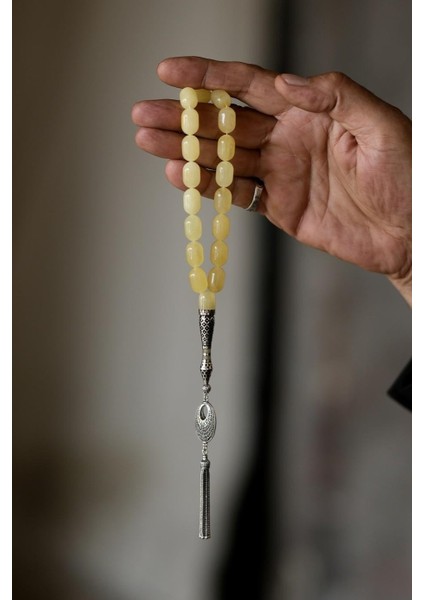 Özel Gümüş Tasarım Imame Orjinal Damla Kehribar Tesbih (Amber), (مسبحة قطرة كهريبار) fiyatları