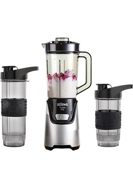 Şık Gümüş Renkli Kişisel Mini Blender, Pratik ve Hafif Tasarım