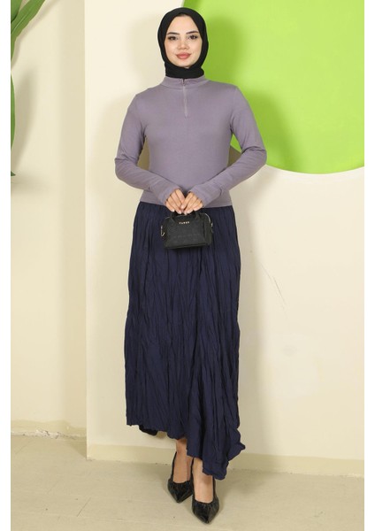 Yarım Fermuarlı Body Gri HM2830 fiyatları