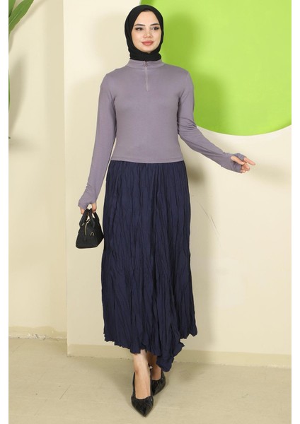 Yarım Fermuarlı Body Gri HM2830 modelleri