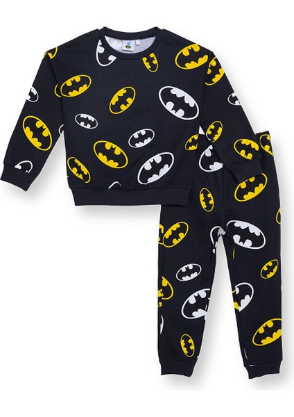 Erkek Bebek Eşofman Takımı Iki Iplik Bisiklet Yaka Uzun Kol Ribanalı Paça