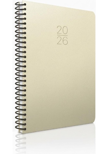 2026 Günlük Ajanda Spiralli Sert Kapak 20X28 cm 336 SAYFA-419-SEK