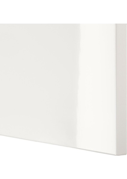 Dolap Kombinasyonu, Parlak Cila-Beyaz, 120X42X65 Cm, Selsvıken, Fren Raylı fırsatları