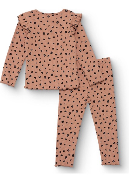Kız Bebek Leopar Bluz-Tayt Kaşkorse Reçme Paça fiyatları