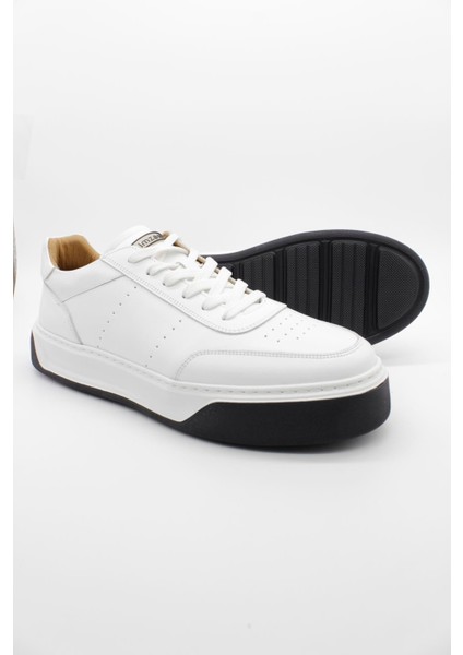 Beyaz Bağcıklı Antik %100 Deri Casual Ayakkabı 1033250164 modelleri