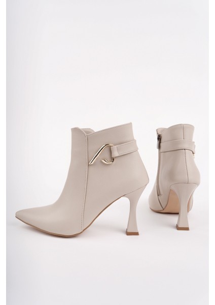 Vivente Sivri Burun Toka Detaylı Fermuarlı Ince Topuklu Kadın Bot fiyatları