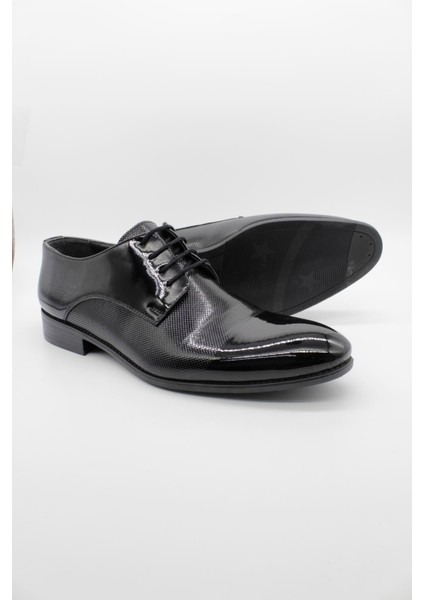 Siyah Bağcıklı Rugan Ceremony Ayakkabı 1033250174 modelleri