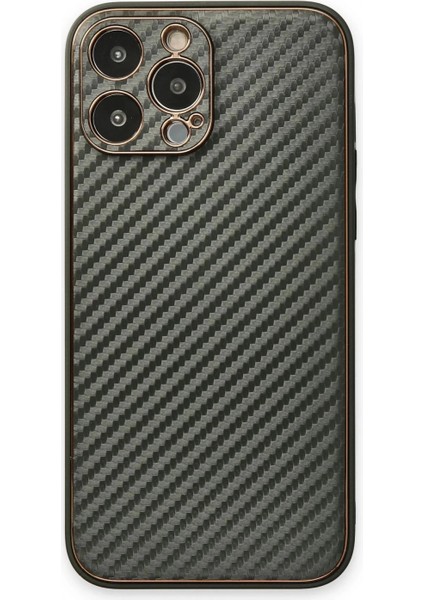 iPhone 13 Pro Kılıf Coco Karbon Silikon - Füme
