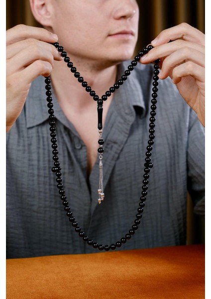 Üstad Ömer Aktaş Işçilik Gümüş Tasarım Erzurum Oltu 99'luk Namaz Zikir Tesbihi modelleri