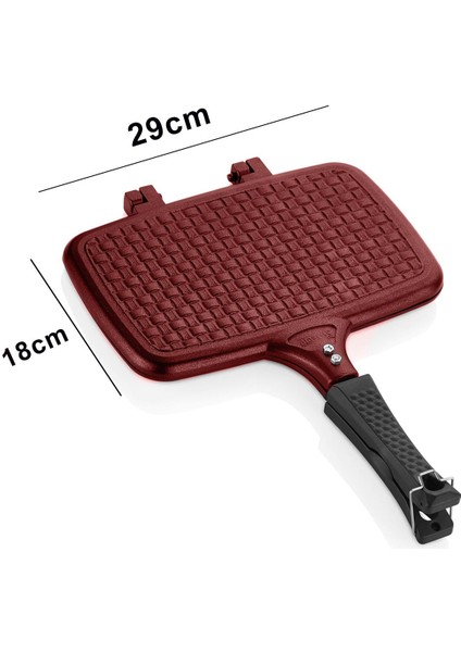 Vento Döküm Ocak Üstü Tost Makinesi – Kırmızı fırsatları