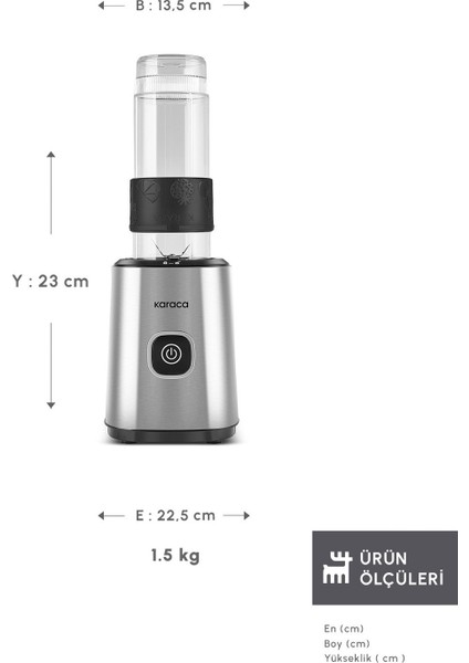 Kişisel 4 Bıçaklı Inox Blender, Pratik ve Şık Smoothie Cihazı fiyatları