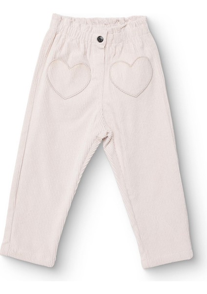 Kız Bebek Kadife Pantolon Reçme Paça