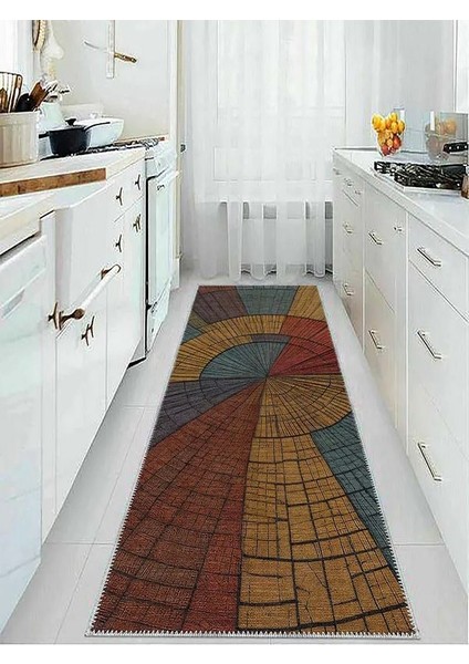 , Makinede Yıkanabilir, Kaymaz Taban, Dijital Baskı, Çok Renkli, Salon Halısı, Oturma Odası Halısı, Mutfak Halısı ve Yolluk