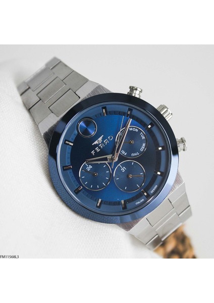 FM11568L3-1 Çelik Kordonlu Erkek Kol Saati