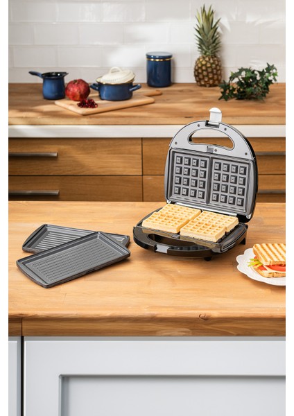 Çift Taraflı Izgara Tost Makinesi, Şık Siyah Tasarım indirimleri
