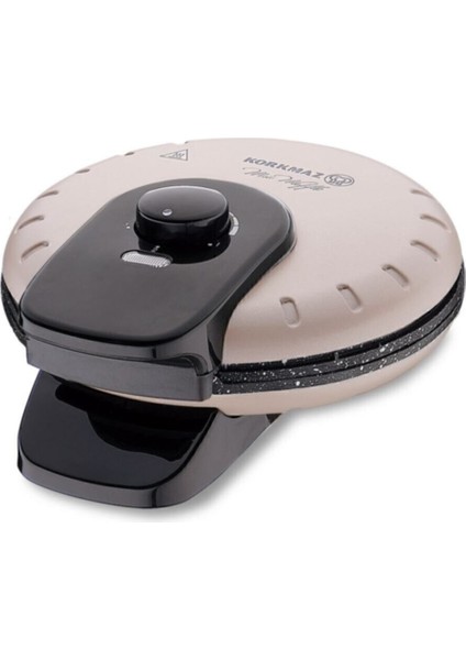 Metalik Bej Waffle Makinesi A319-07, Şık ve Pratik Mutfak Arkadaşı