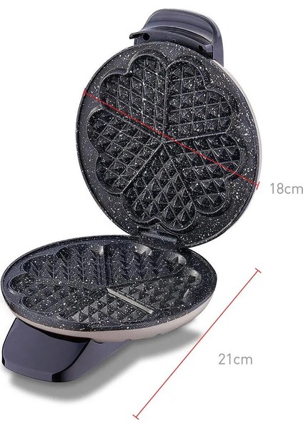 Metalik Bej Waffle Makinesi A319-07, Şık ve Pratik Mutfak Arkadaşı fiyatları