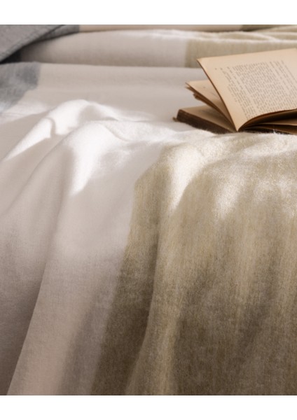 Angely Çift Kişilik Battaniye - Yeşil/indigo/pudra indirimleri