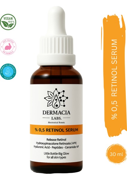 Yaşlanma Karşıtı, 0.5% Retinol Serum 30 ml