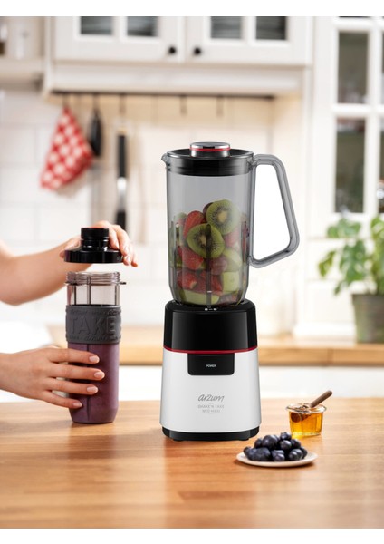 1l Sürahi ve 570ML Şişe ile 500W Güçlü Blender Beyaz fırsatları