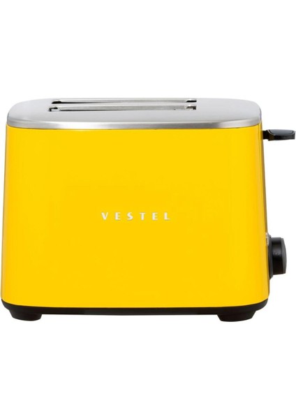 Retro Sarı Ekmek Kızartma Makinesi, Şık ve Kullanışlı Mutfak Cihazı
