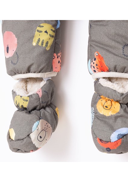 Erkek Bebek Astronot Tulum Fermuarlı Uzun Kol Patikli fiyatları