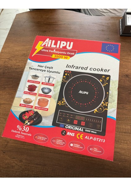 3500W Lazer Ocak, Her Tencereye Uygun, Güçlü ve Şık Pişirme Cihazı