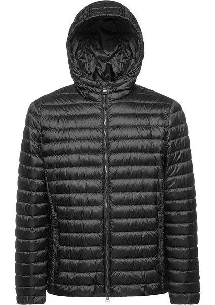 Erkek Siyah Warrens Kapüşonlu Mont M4625BT3146F9000