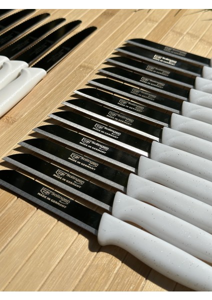 12 Parça Beyaz Set 6 Meyve Bıçağı+3 Sebze Bıçağı+3 Ava Bıçak modelleri