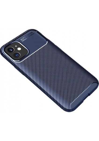 iPhone 12 Mini Kılıf Auto Focus Karbon Kapak - Lacivert fiyatları