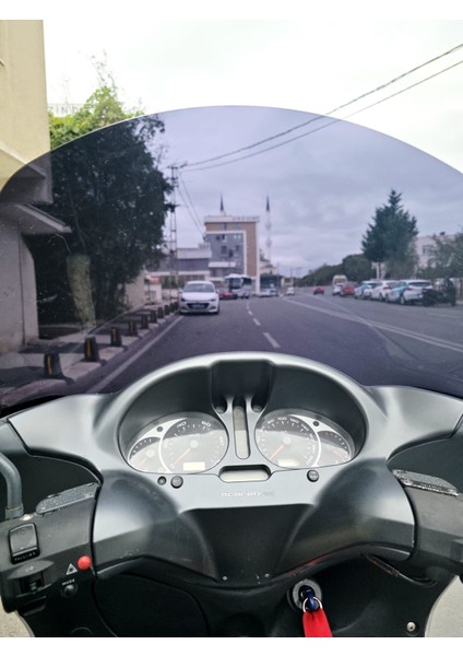 Aprilia Scarabeo 500 Siperlik Ön Cam 49CM 2003-2008 Model Siyah Renkli 4mm fırsatları