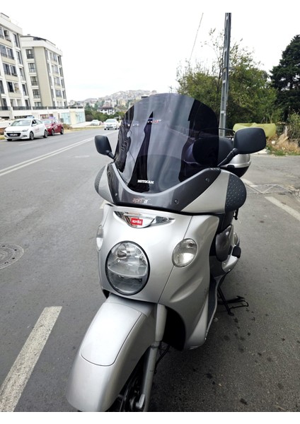 Aprilia Scarabeo 500 Siperlik Ön Cam 49CM 2003-2008 Model Siyah Renkli 4mm indirimleri