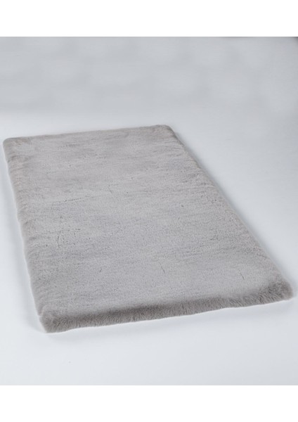 Palma Gri - Yıkanabilir Peluş Halı | Kaymaz Süet Taban Halı