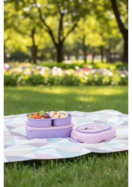 Sanrio Lisanslı Çift Katmanlı Askılı Yemek Kabı - 1600 ml