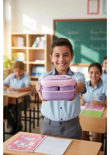 Sanrio Lisanslı Çift Katmanlı Askılı Yemek Kabı - 1600 ml fiyatları