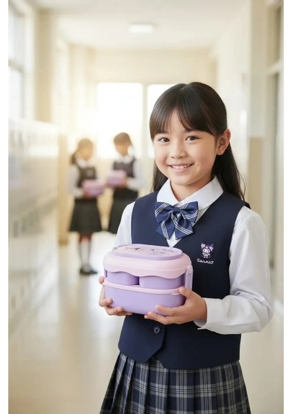 Sanrio Lisanslı Çift Katmanlı Askılı Yemek Kabı - 1600 ml fırsatları