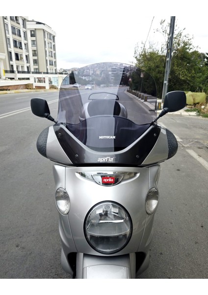 Aprilia Scarabeo 500 Siperlik Ön Cam 49CM 2003-2008 Model Füme Renkli 4mm