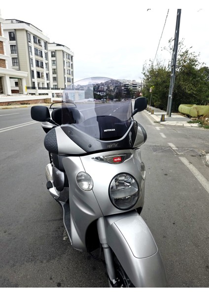 Aprilia Scarabeo 500 Siperlik Ön Cam 49CM 2003-2008 Model Füme Renkli 4mm