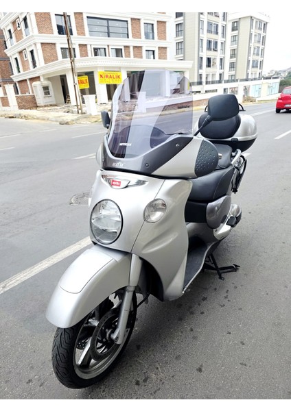 Aprilia Scarabeo 500 Siperlik Ön Cam 49CM 2003-2008 Model Füme Renkli 4mm