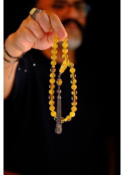 Elit Tasarım Rus Damla Kehribar Gümüş Püskül Tesbih (Amber), (مسبحة قطرة كهريبار) fiyatları