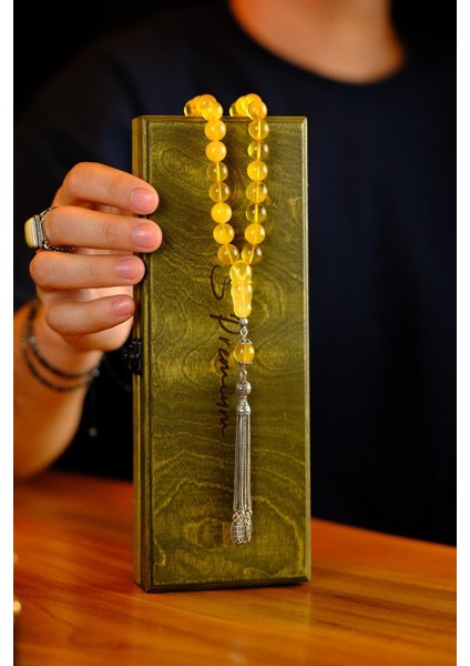 Elit Tasarım Rus Damla Kehribar Gümüş Püskül Tesbih (Amber), (مسبحة قطرة كهريبار) modelleri