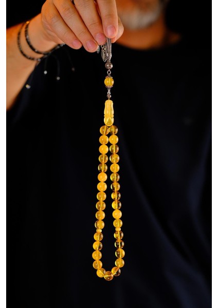 Elit Tasarım Rus Damla Kehribar Gümüş Püskül Tesbih (Amber), (مسبحة قطرة كهريبار) indirimleri