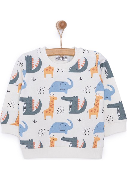 Basic Erkek Az Şardonlu Sweatshirt Erkek Bebek