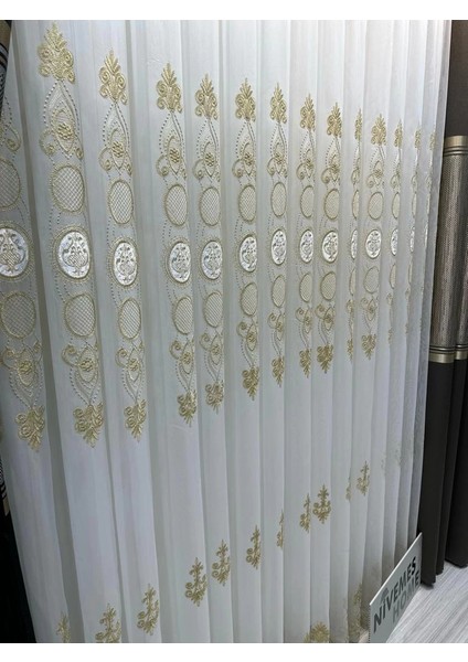 Nivemeshome Şahmaran 1/3 Sık Pileli Tül Perde Apm modelleri