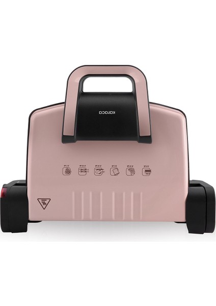 Pembe 1800W 4 Dilim Tost Makinesi, Şık ve Pratik Ev Aletleri