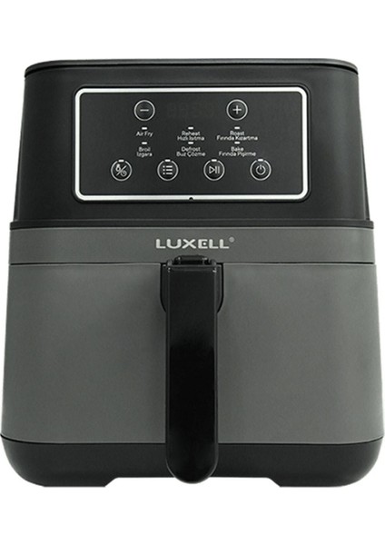 Yüksek Kapasiteli Hava Fritözü 7.5l Siyah, Sağlıklı ve Pratik Kullanım